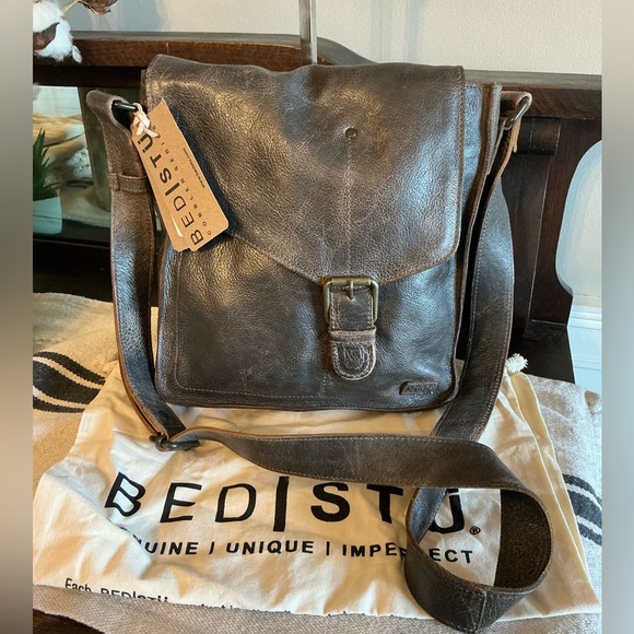 NWT Bed Stu Leather Venice Beach Crossbody Shoulder Bag Teak Lux MSRP $240 - Picture 12 of 14